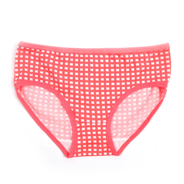 Girls Printed Panty - Baby Pink