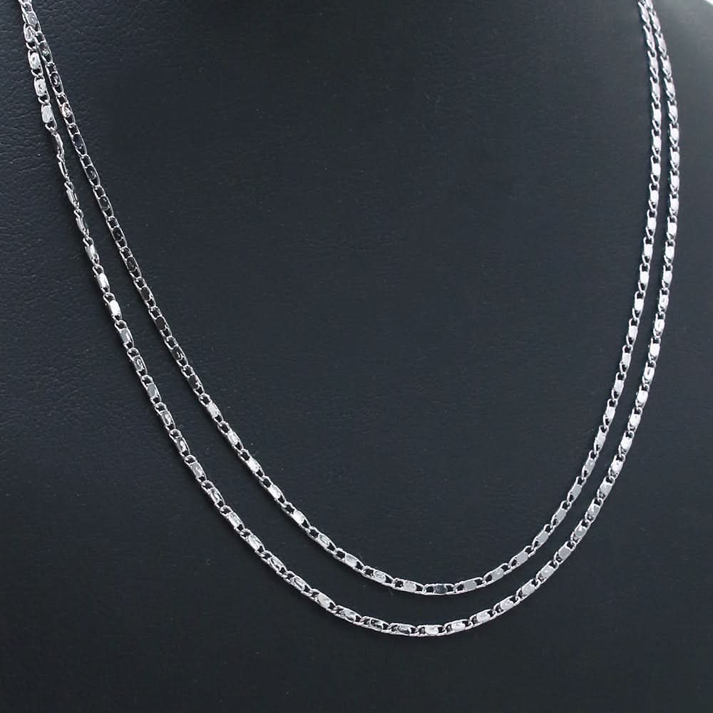 Women's Chain 2Pcs Set - Silver, Women Jewellery Set, Chase Value, Chase Value
