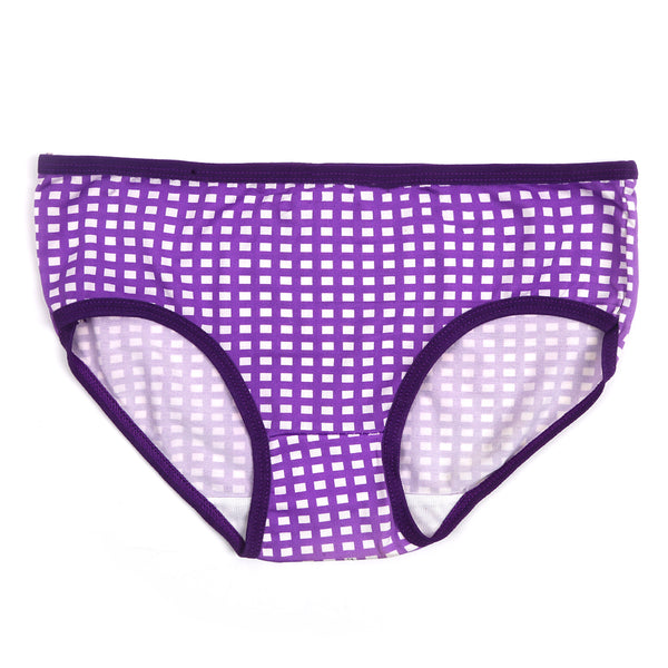 Girls Printed Panty - Purple