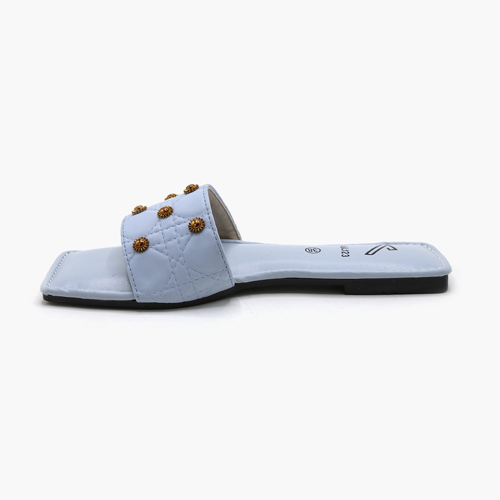 Women's Slipper - Sky Blue, Women Slippers, Chase Value, Chase Value