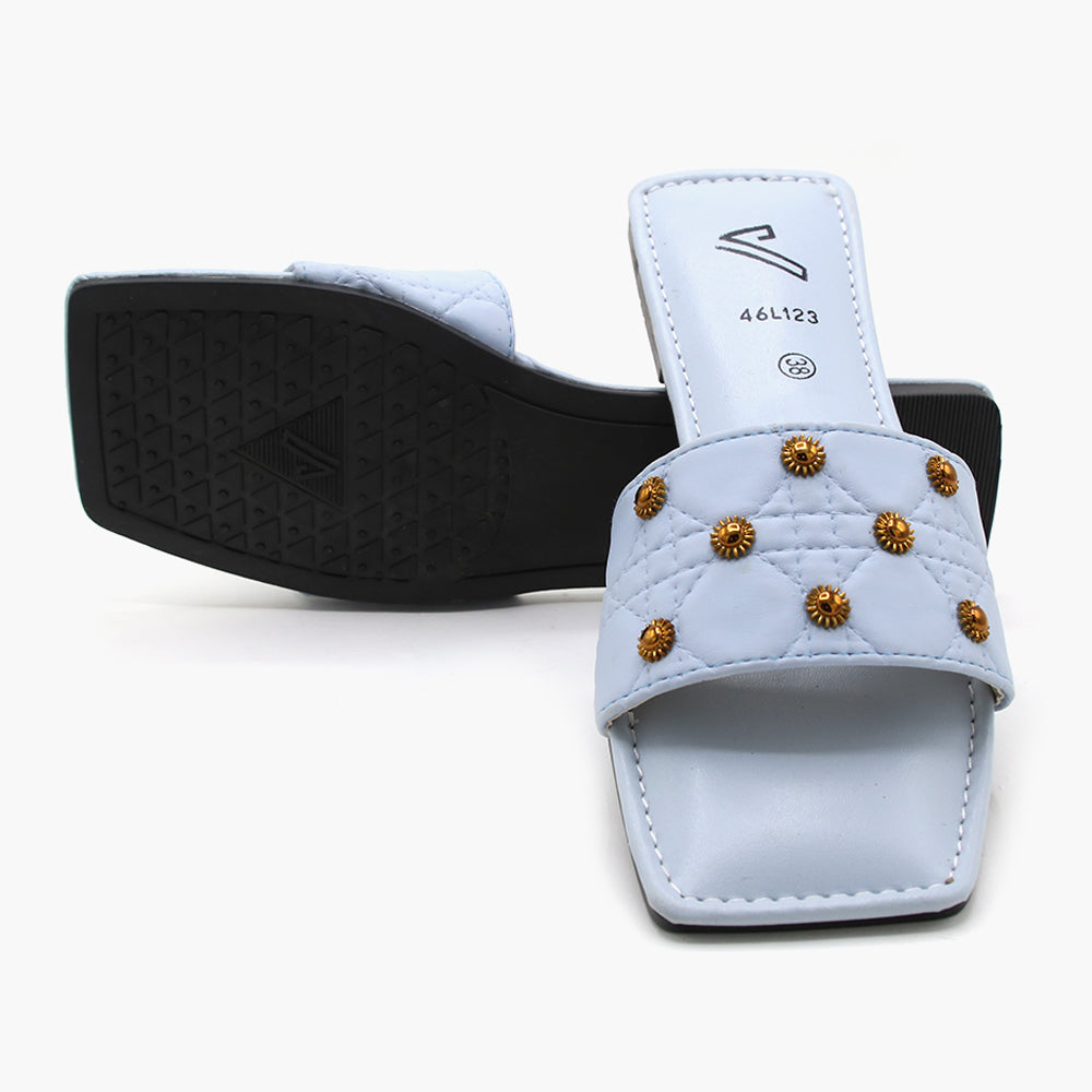 Women's Slipper - Sky Blue, Women Slippers, Chase Value, Chase Value