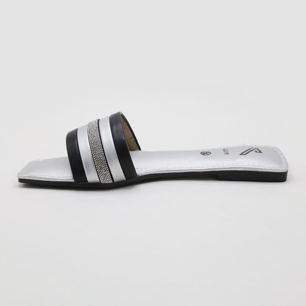 Women's Slipper - Silver, Women Slippers, Chase Value, Chase Value