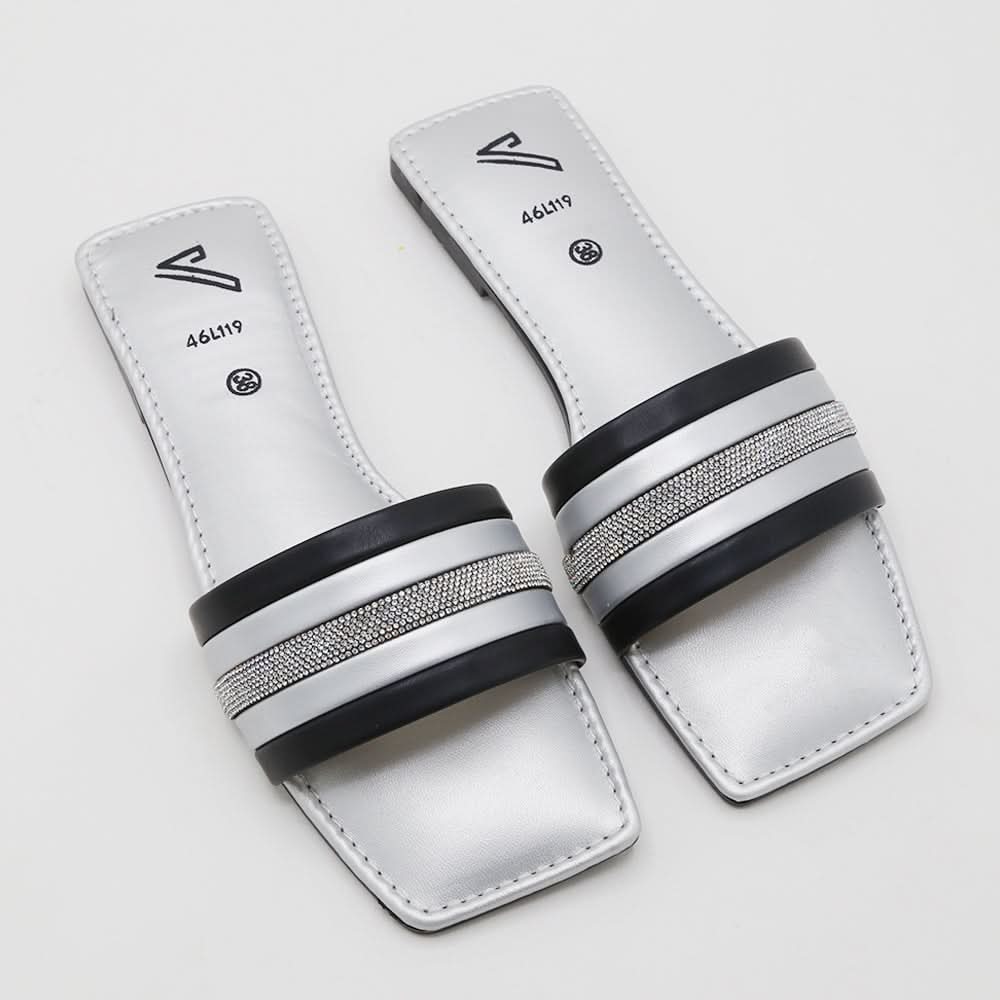 Women's Slipper - Silver, Women Slippers, Chase Value, Chase Value