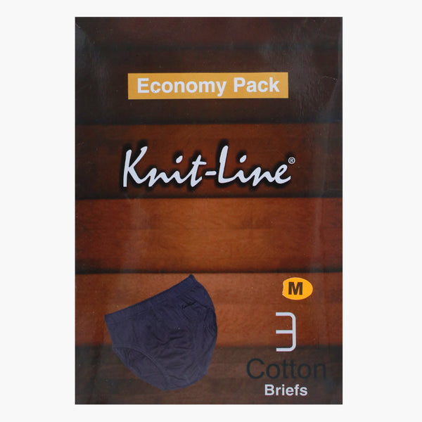 Men's Knit Line 3 Pcs Economy Underwear - Multi