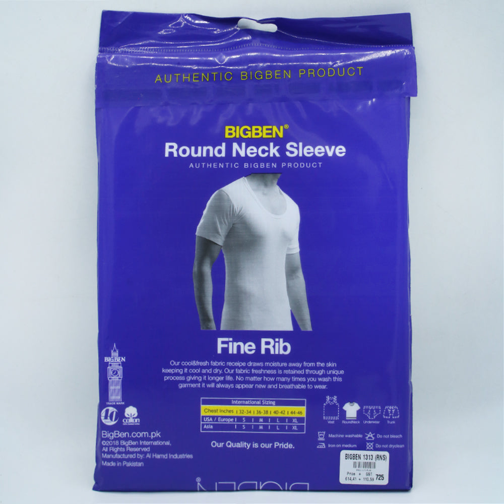 Bigben Rib Bazoo Vest - White, Men's Vest, Bigben, Chase Value