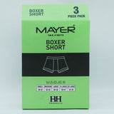 Mayer Boxer Short Comfort Flex Fit, 3 Pack Set, Multi, Men's Underwear, Mayer, Chase Value