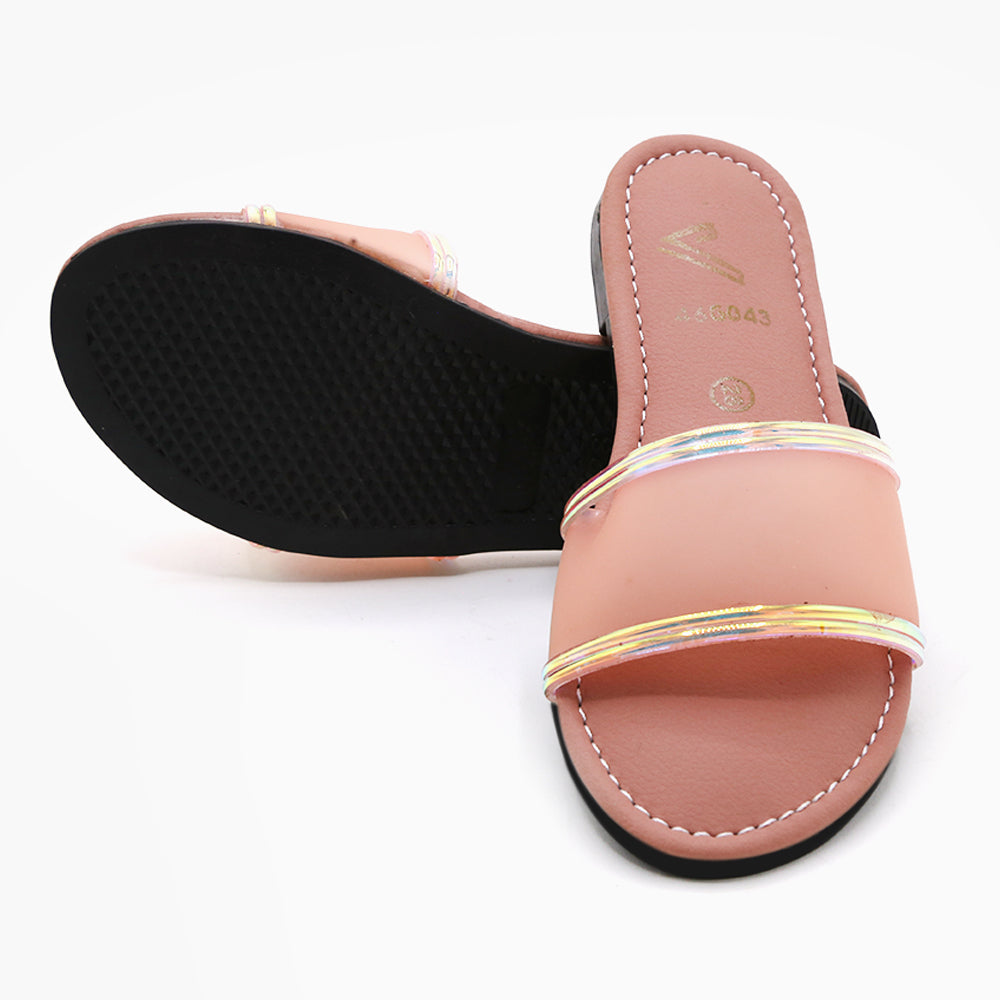 Valuable Girls Slipper - Peach, Girls Slippers, Chase Value, Chase Value