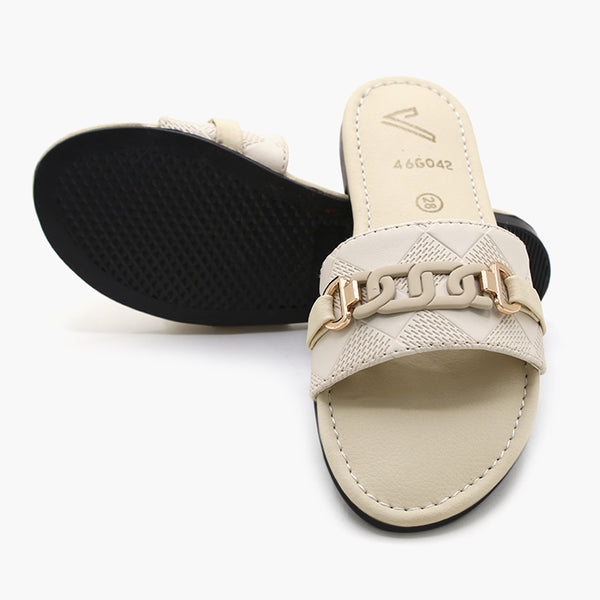 Girls Slipper - Fawn