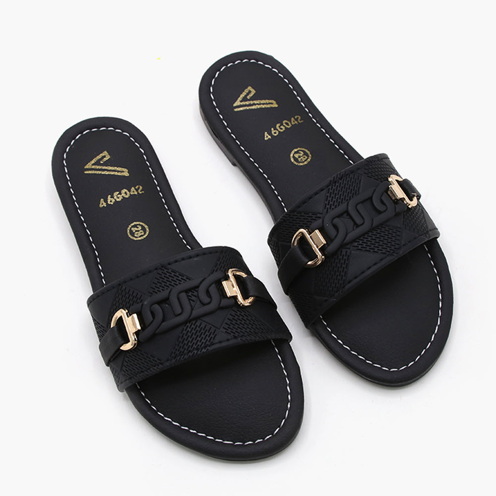 Girls Slipper - Black, Girls Slippers, Chase Value, Chase Value