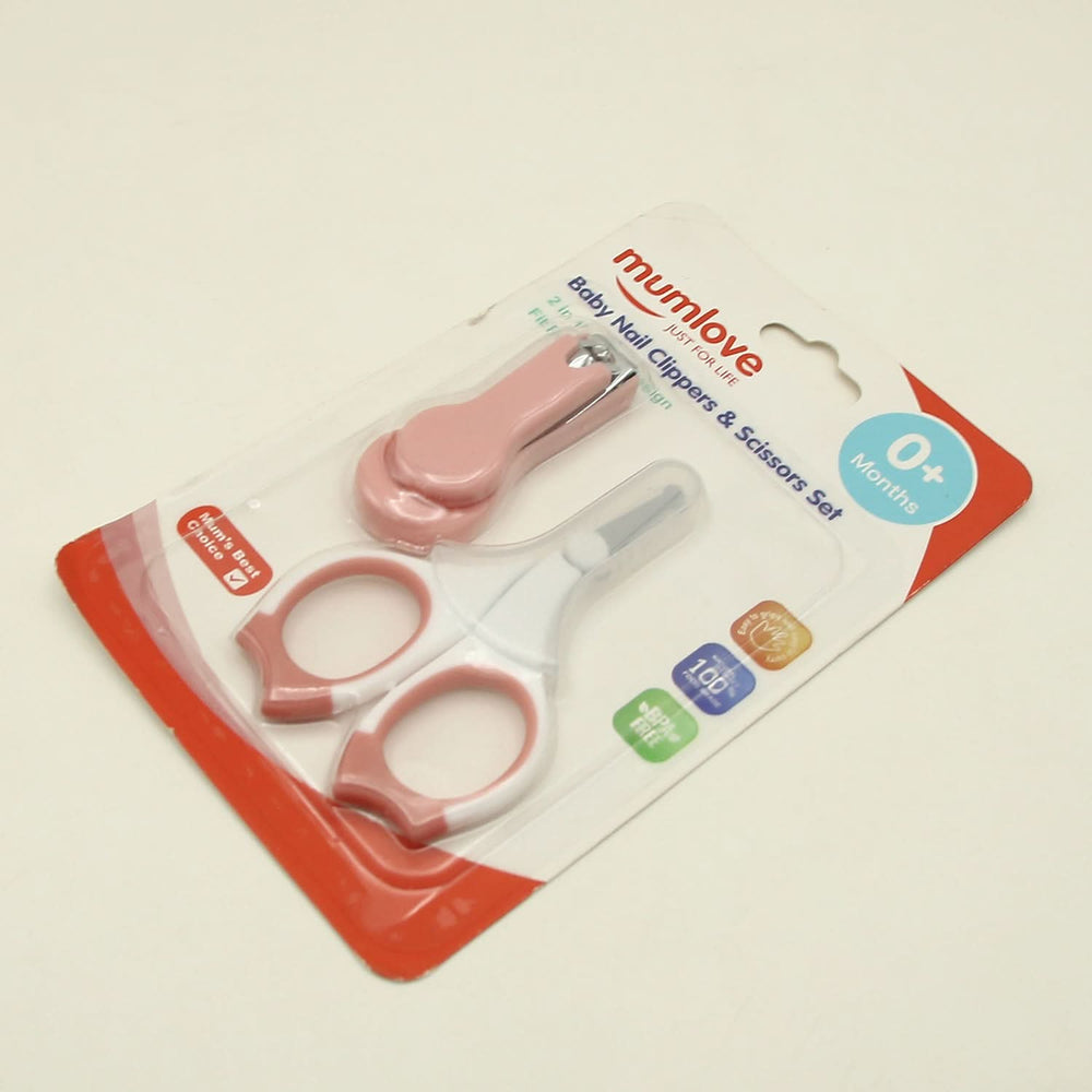 MumLove Baby Nail Clippers & Scissors Set - Peach, Kids Other Accessories, Mum Love, Chase Value