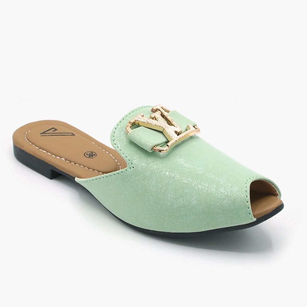 Women's Banto Slipper - Green, Women Slippers, Chase Value, Chase Value