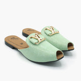 Women's Banto Slipper - Green, Women Slippers, Chase Value, Chase Value