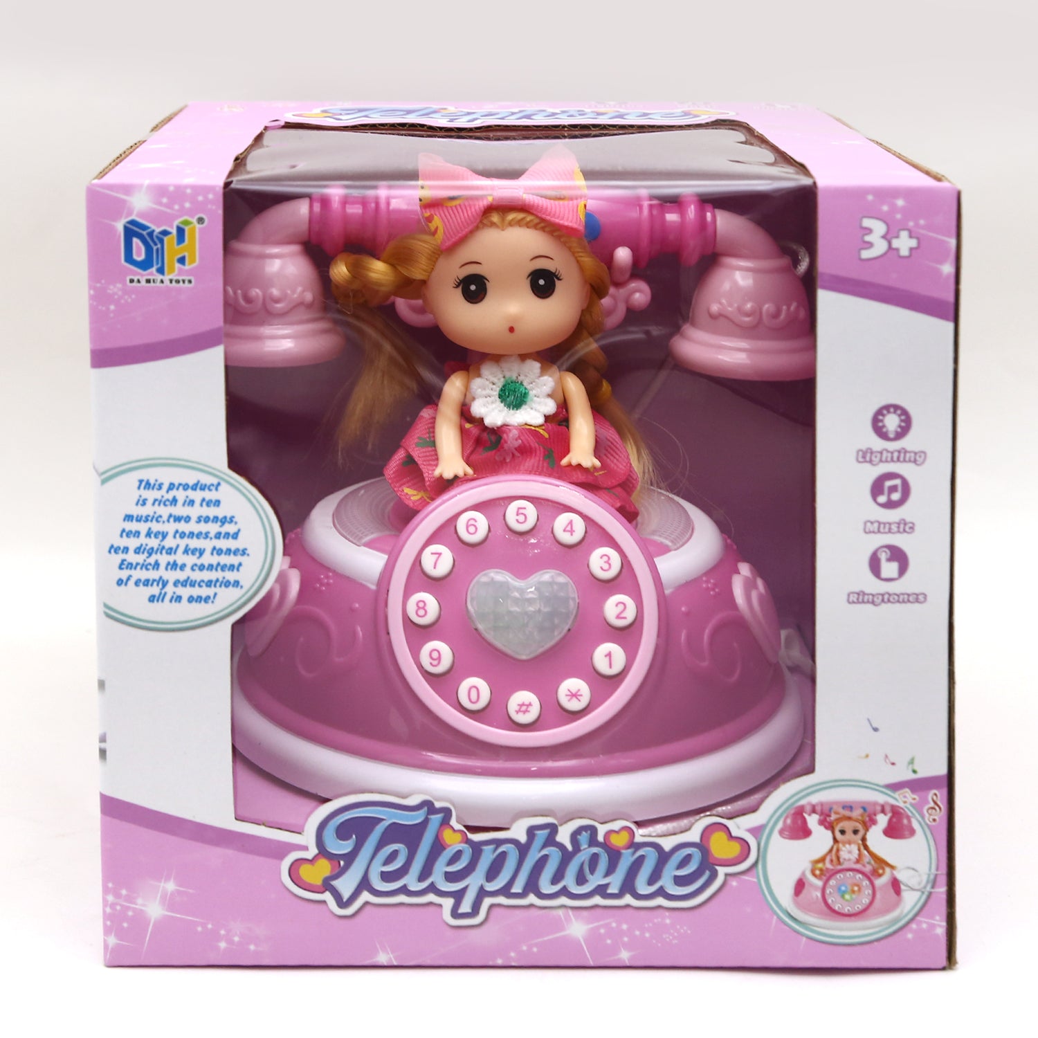 Mini Princess Telephone - Pink, Battery Operated Toys, Chase Value, Chase Value