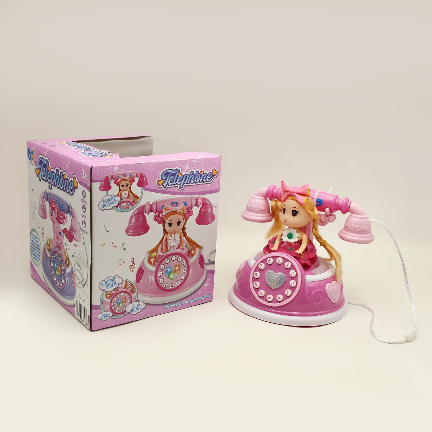 Mini Princess Telephone - Pink, Battery Operated Toys, Chase Value, Chase Value