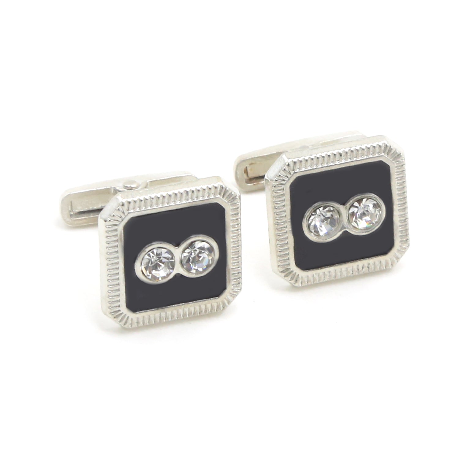 Men's Cufflink - Black, Men's Cufflinks, Chase Value, Chase Value