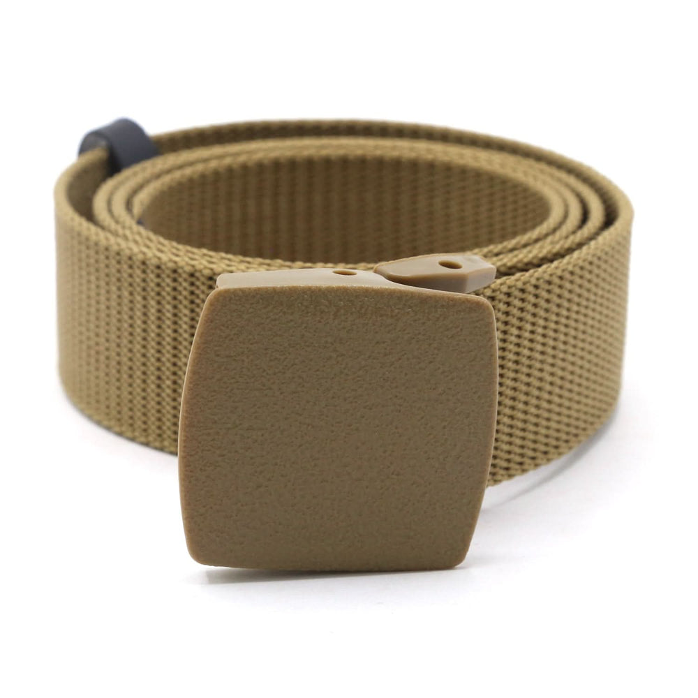 Canvas Belt With Plastic Lock - Light Brown, Men's Belt, Chase Value, Chase Value