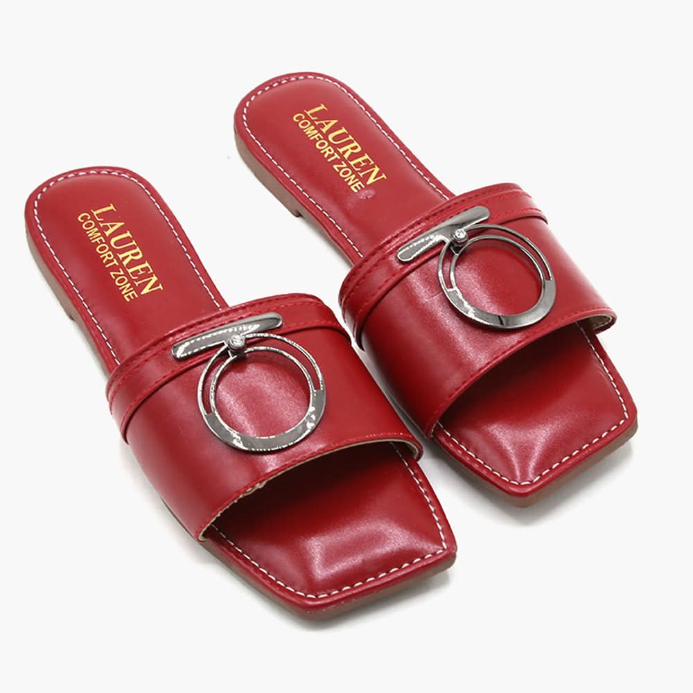 Women's Slipper - Red, Women Slippers, Chase Value, Chase Value
