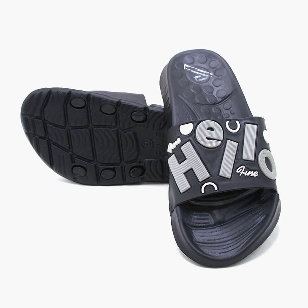 Men's Slider Hello - Grey, Men's Slippers, Chase Value, Chase Value