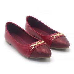 Women's Pumps - Maroon