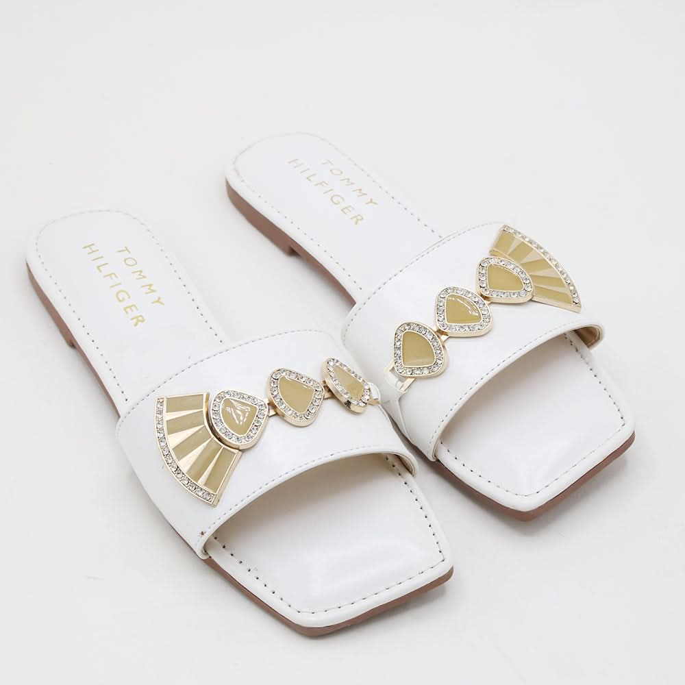 Women's Slipper - White, Women Slippers, Chase Value, Chase Value
