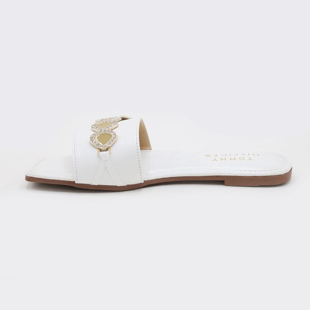 Women's Slipper - White, Women Slippers, Chase Value, Chase Value