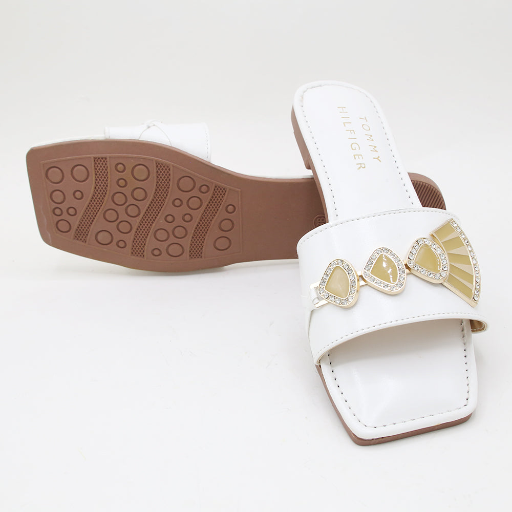 Women's Slipper - White, Women Slippers, Chase Value, Chase Value