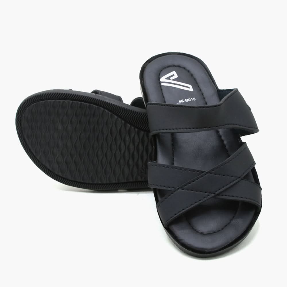 Boys Slipper - Black, Boys Slippers, Chase Value, Chase Value
