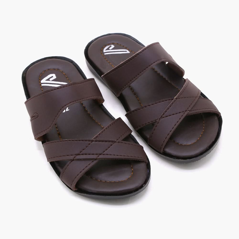 Boys Slipper - Brown, Boys Slippers, Chase Value, Chase Value
