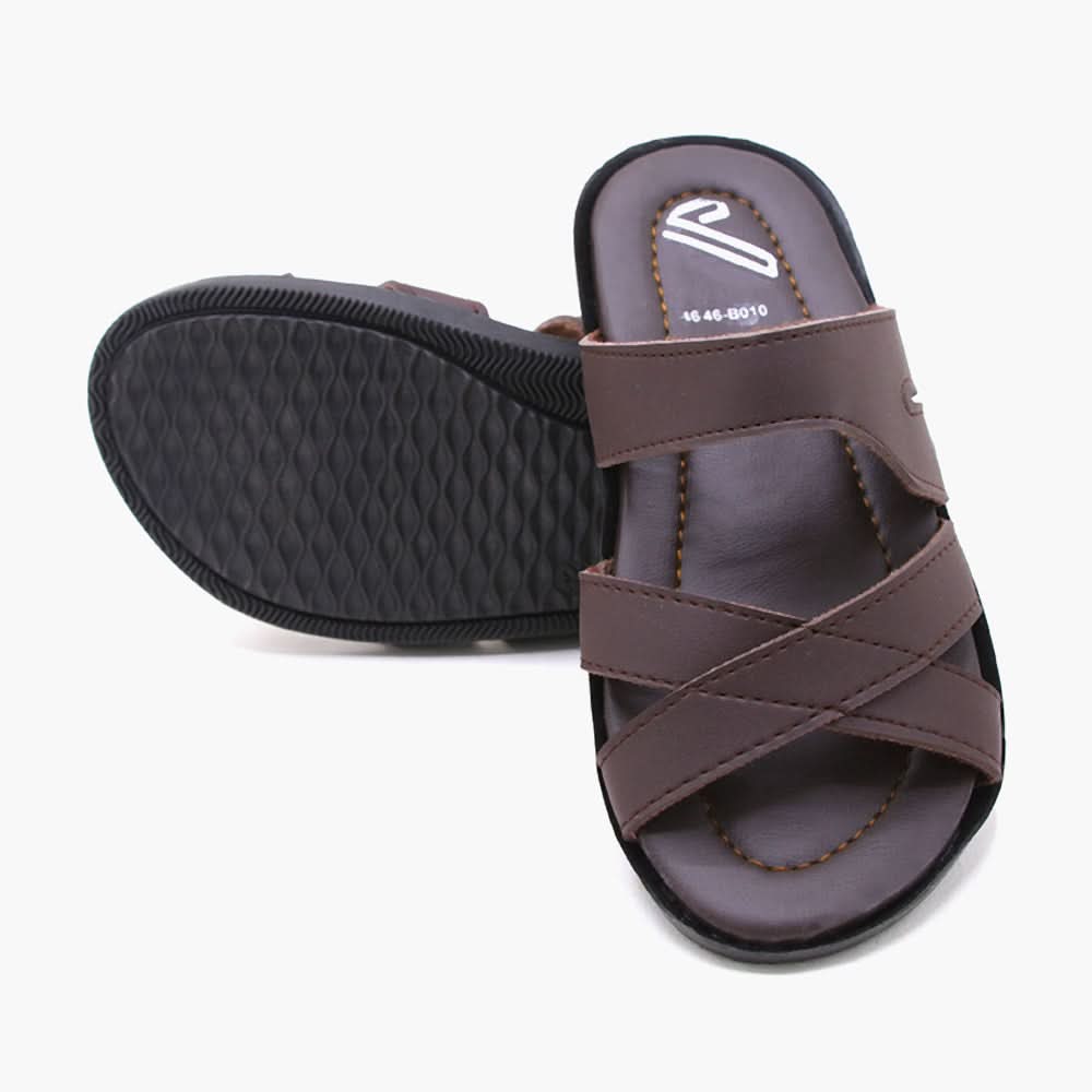 Boys Slipper - Brown, Boys Slippers, Chase Value, Chase Value