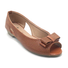 Women's Peeptoe - Camel