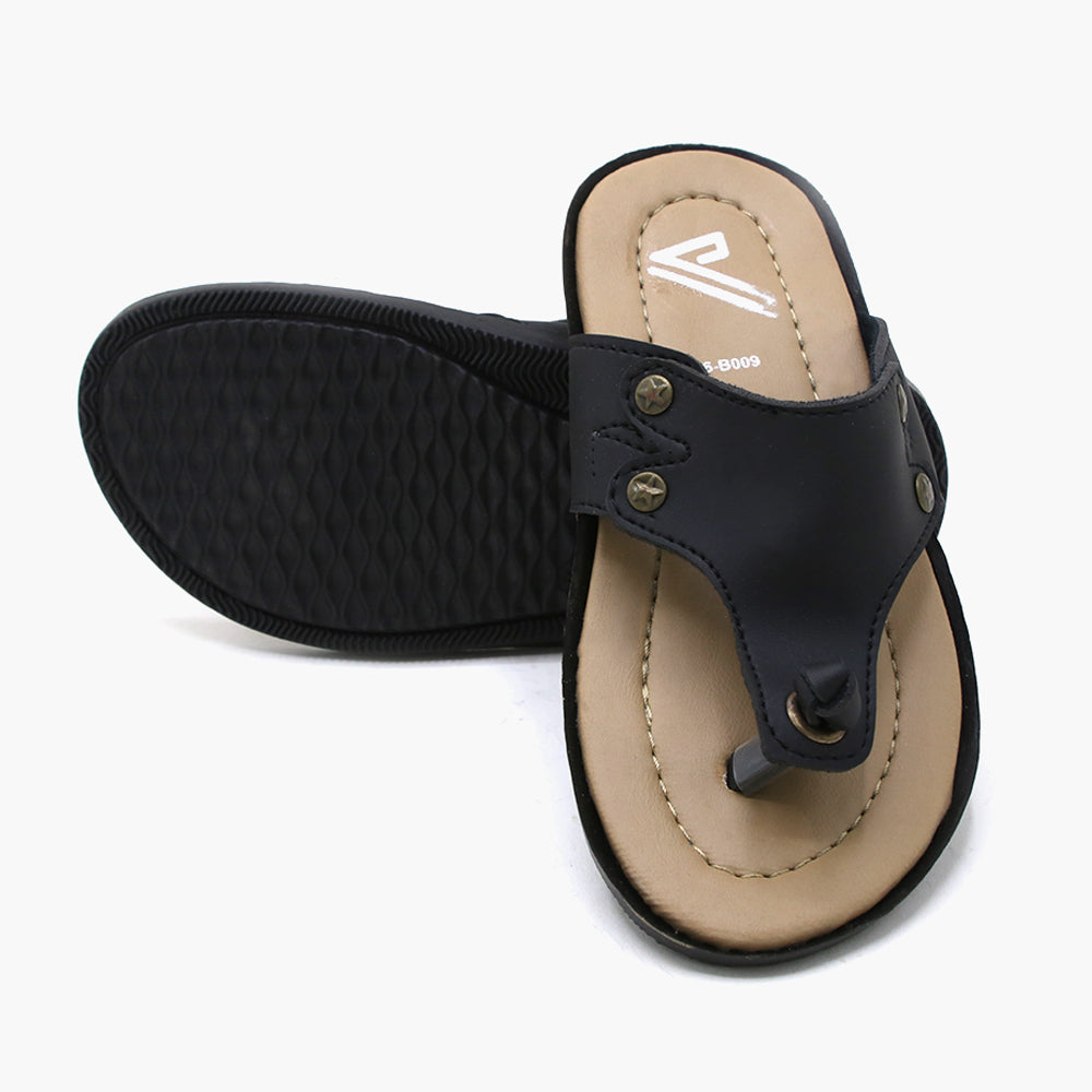 Boys Slipper - Black, Boys Slippers, Chase Value, Chase Value