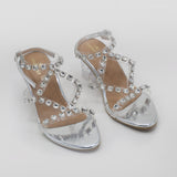 Eminent Women's Heel Sandal - Silver, Women Heels, Eminent, Chase Value