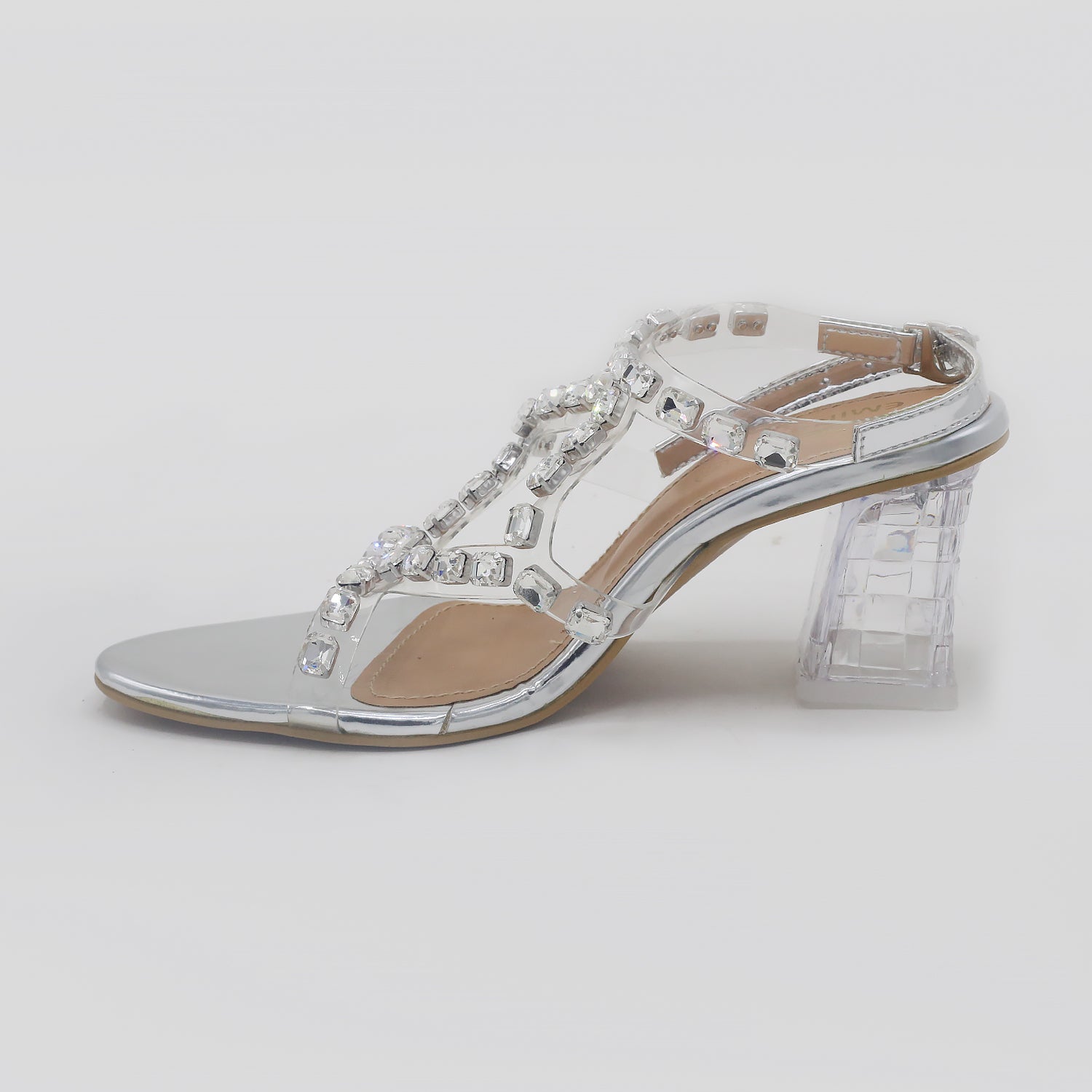 Eminent Women's Heel Sandal - Silver, Women Heels, Eminent, Chase Value