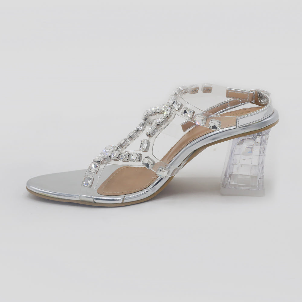 Eminent Women's Heel Sandal - Silver, Women Heels, Eminent, Chase Value