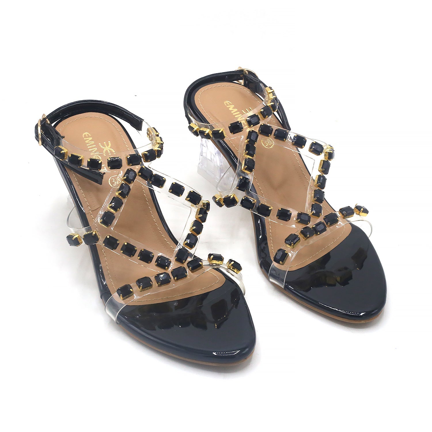 Eminent Women's Heel Sandal - Black, Women Heels, Eminent, Chase Value