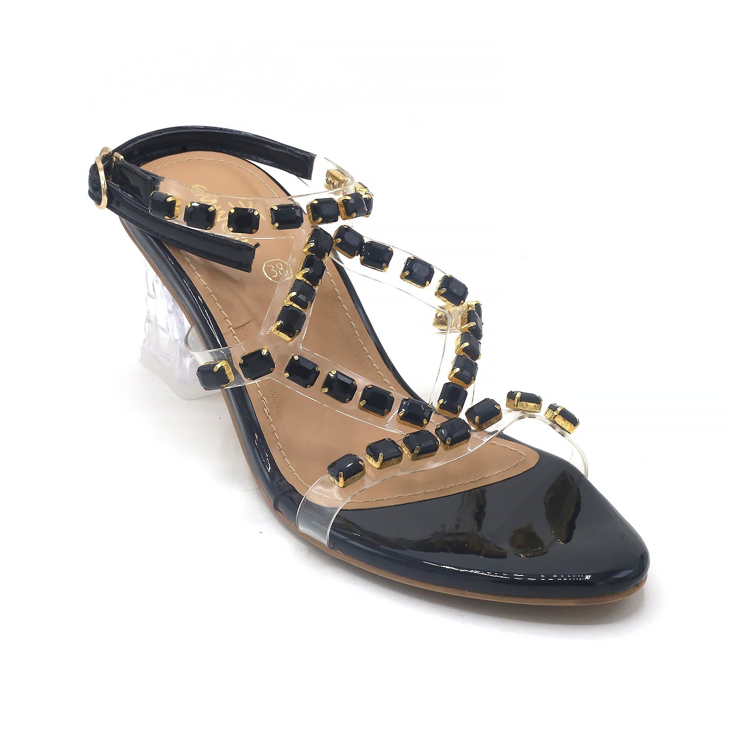 Eminent Women's Heel Sandal - Black, Women Heels, Eminent, Chase Value