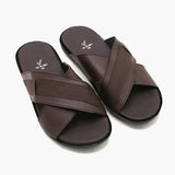 Men's Casual Slippers - Brown, Men's Slippers, Chase Value, Chase Value