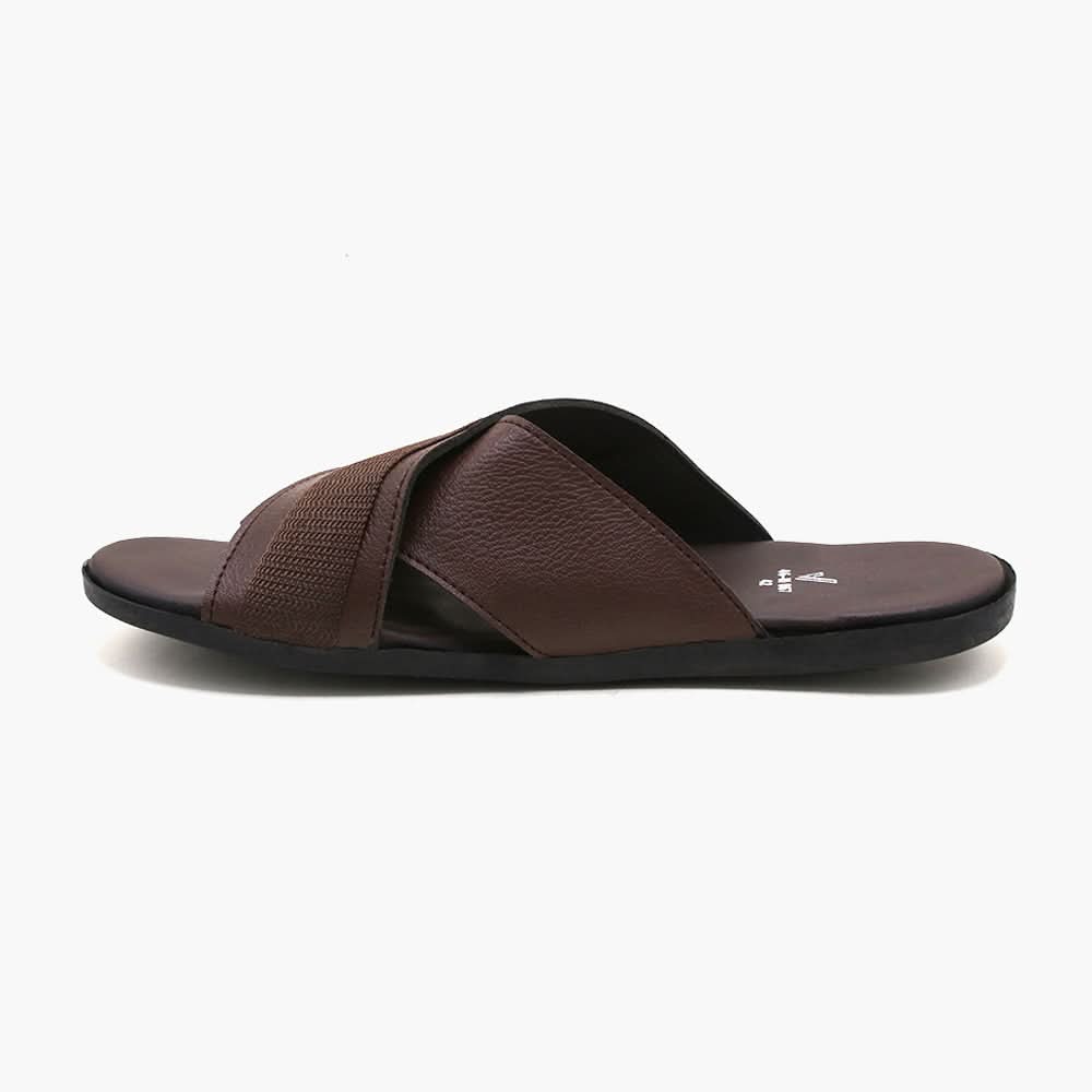 Men's Casual Slippers - Brown, Men's Slippers, Chase Value, Chase Value