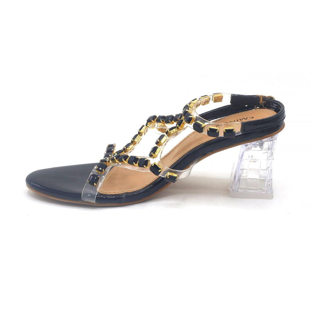 Eminent Women's Heel Sandal - Black, Women Heels, Eminent, Chase Value