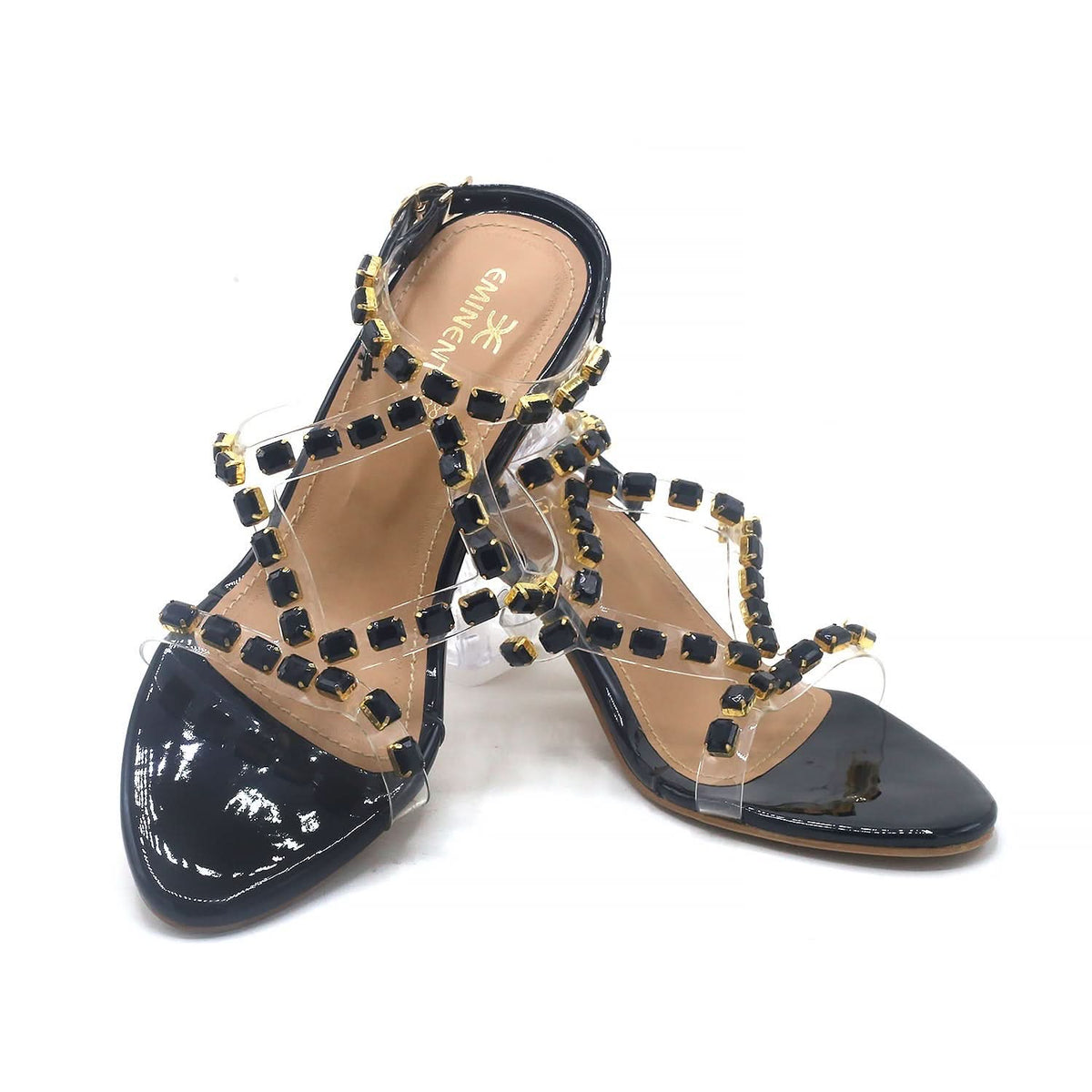 Eminent Women's Heel Sandal - Black, Women Heels, Eminent, Chase Value
