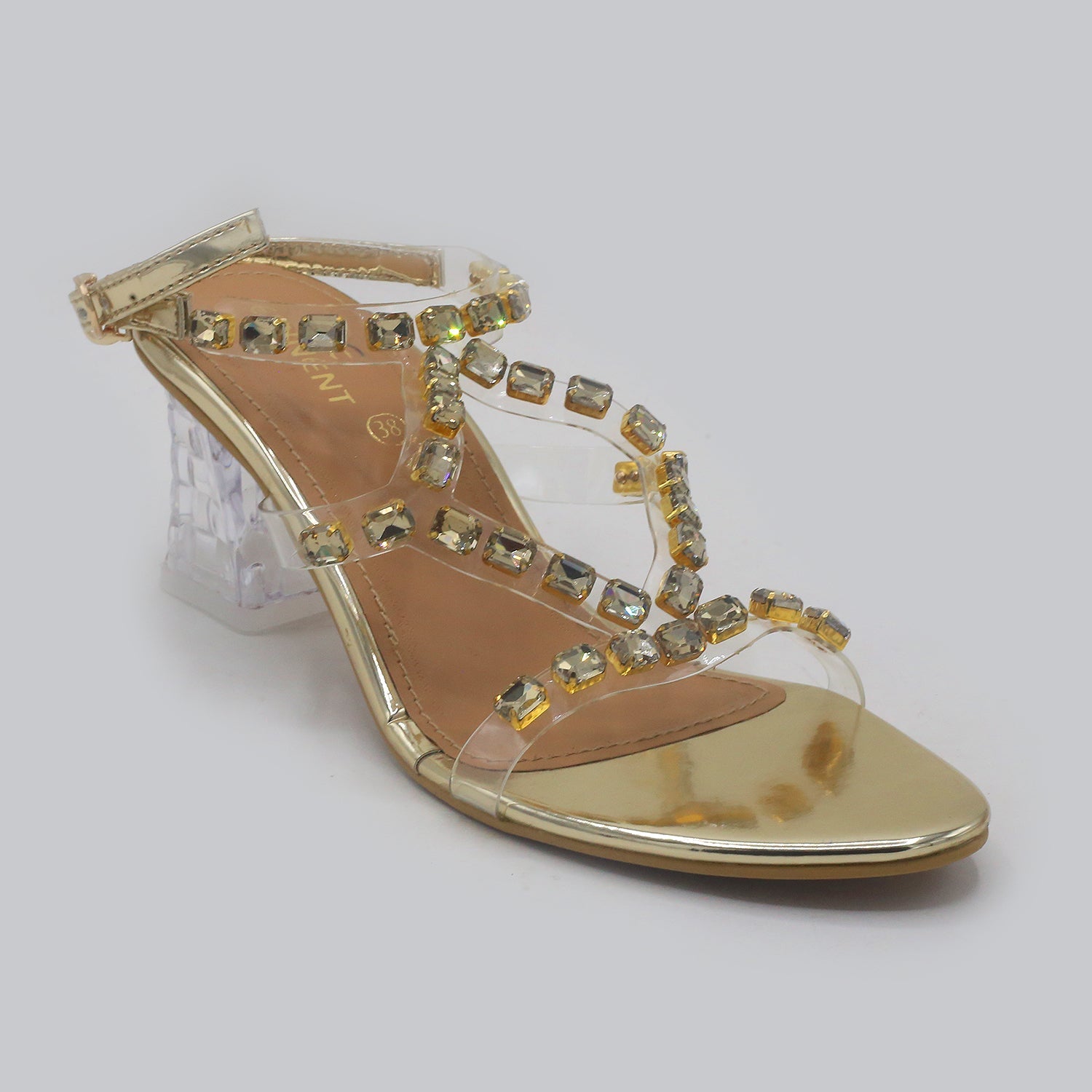 Eminent Women's Heel Sandal - Golden, Women Heels, Eminent, Chase Value