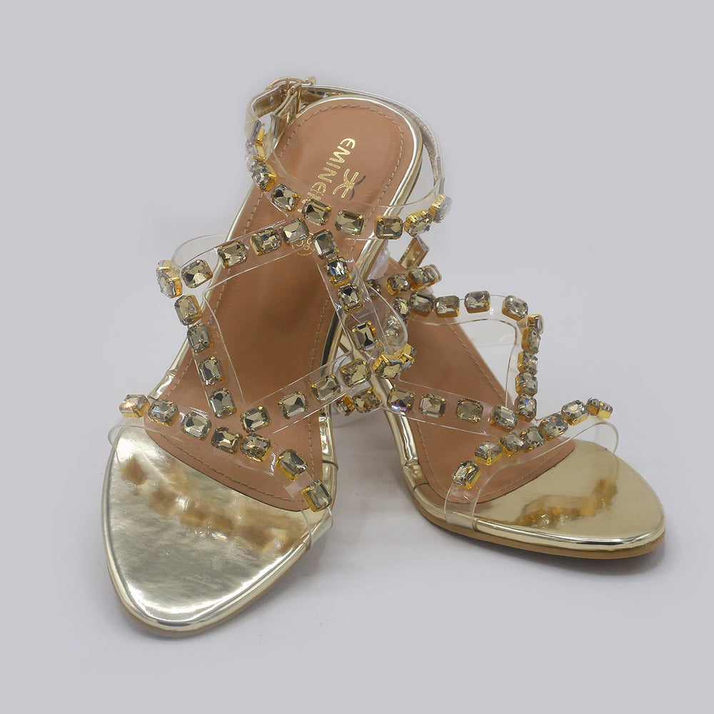 Eminent Women's Heel Sandal - Golden, Women Heels, Eminent, Chase Value
