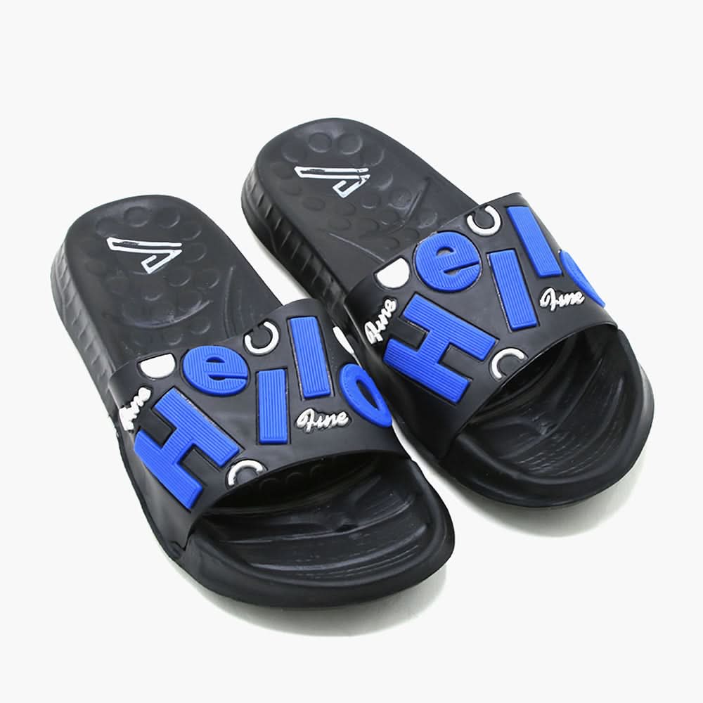 Men's Slider Hello - Blue, Men's Slippers, Chase Value, Chase Value