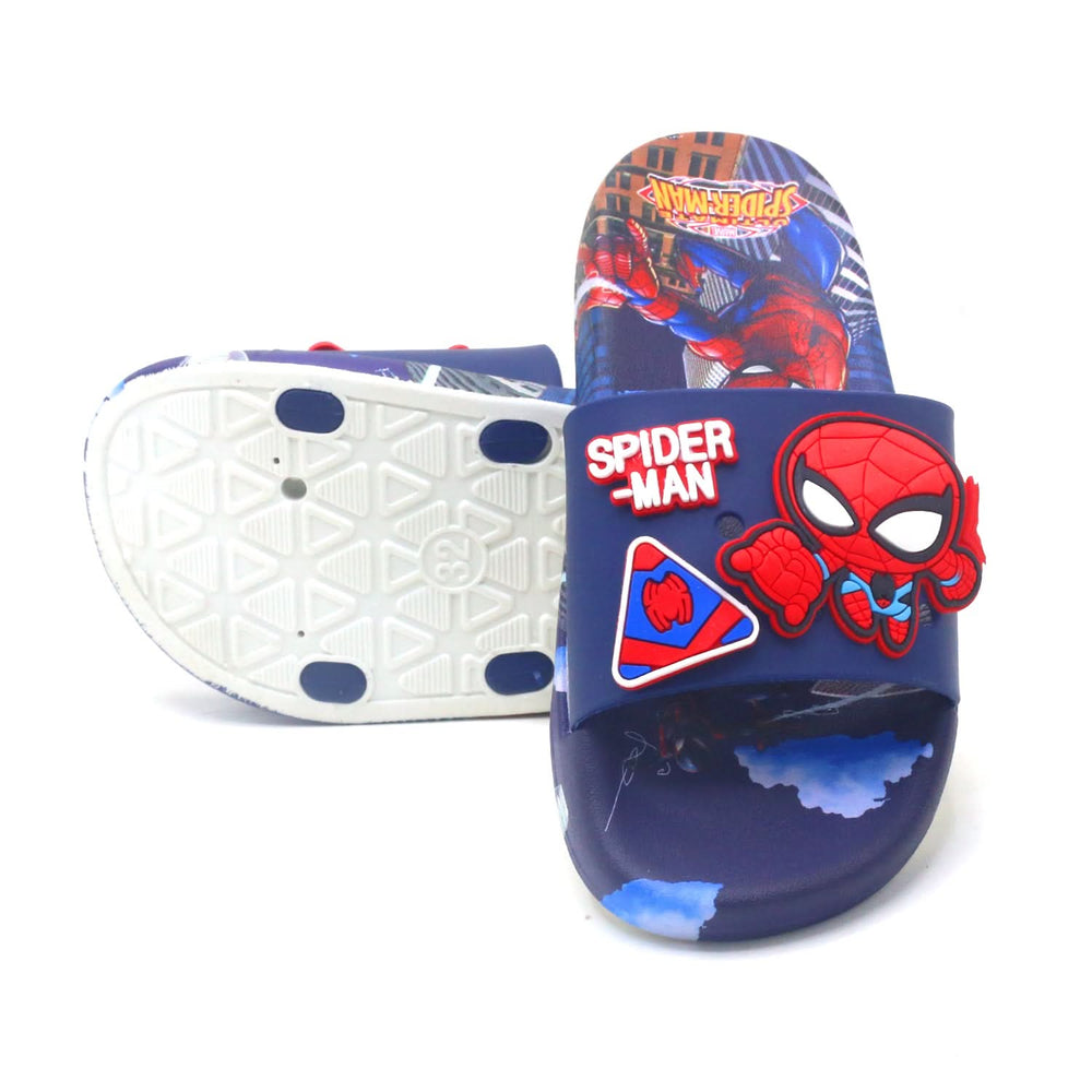 Boys Slider - Navy Blue, Boys Slippers, Chase Value, Chase Value