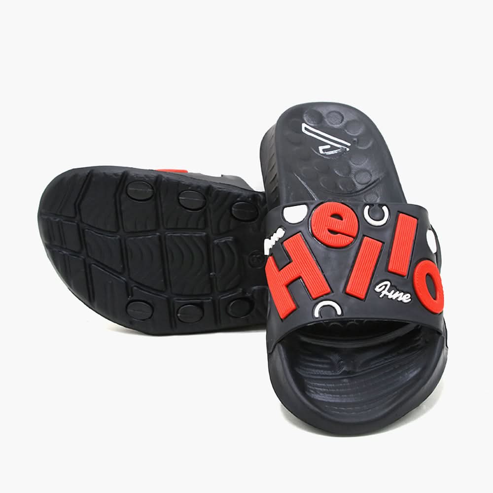 Men's Slider Hello - Red, Men's Slippers, Chase Value, Chase Value