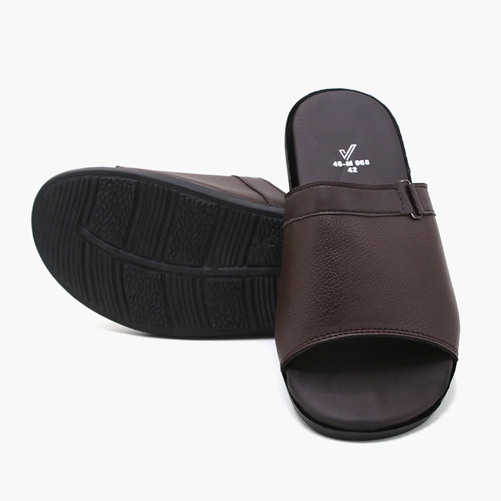 Men's Slipper - Brown, Men's Slippers, Chase Value, Chase Value