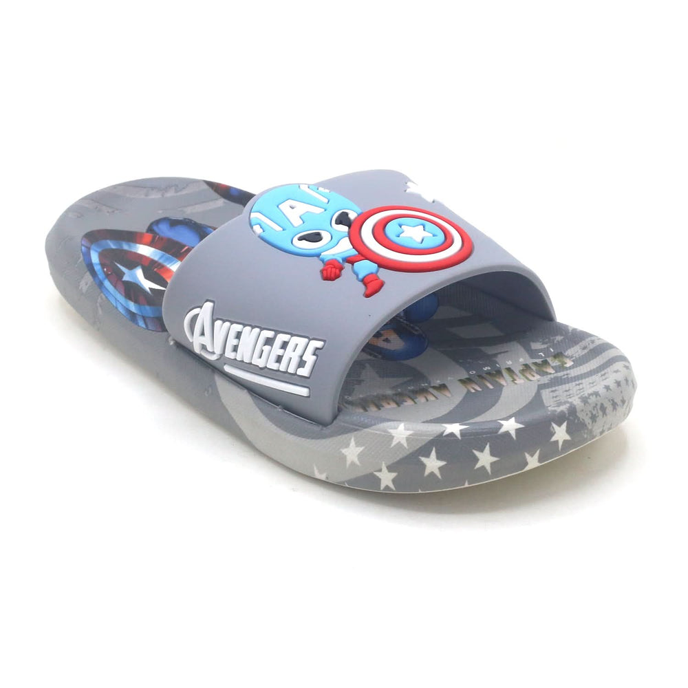 Boys Slider - Grey, Boys Slippers, Chase Value, Chase Value