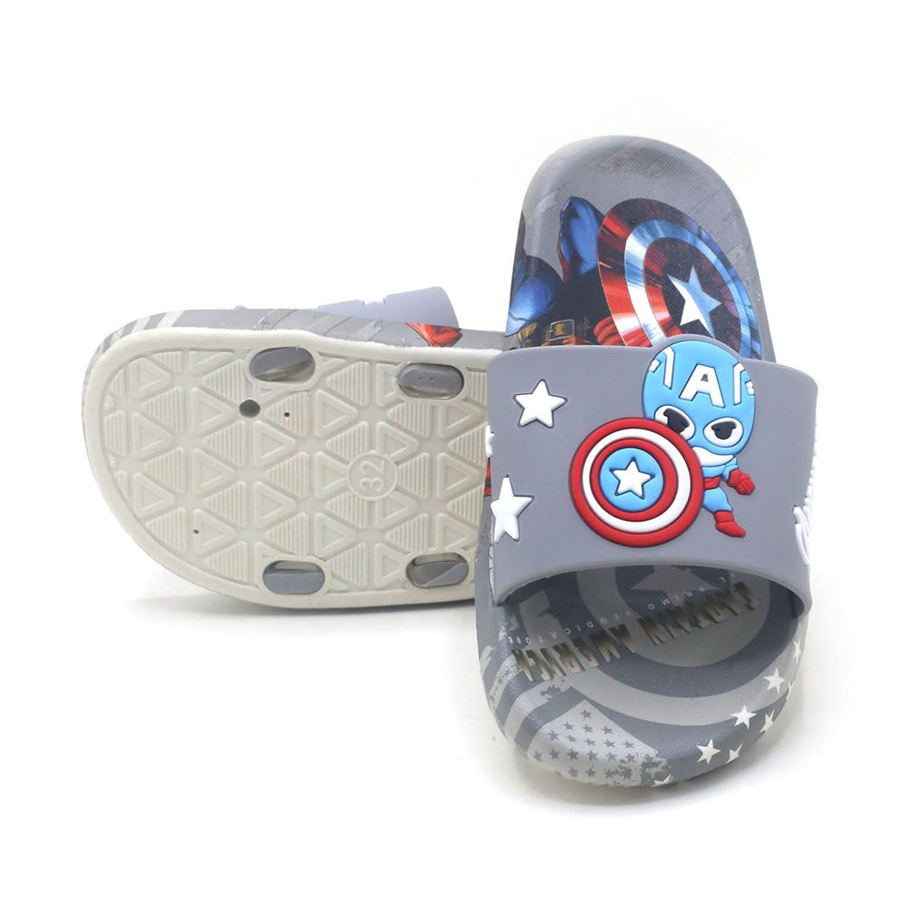 Boys Slider - Grey, Boys Slippers, Chase Value, Chase Value