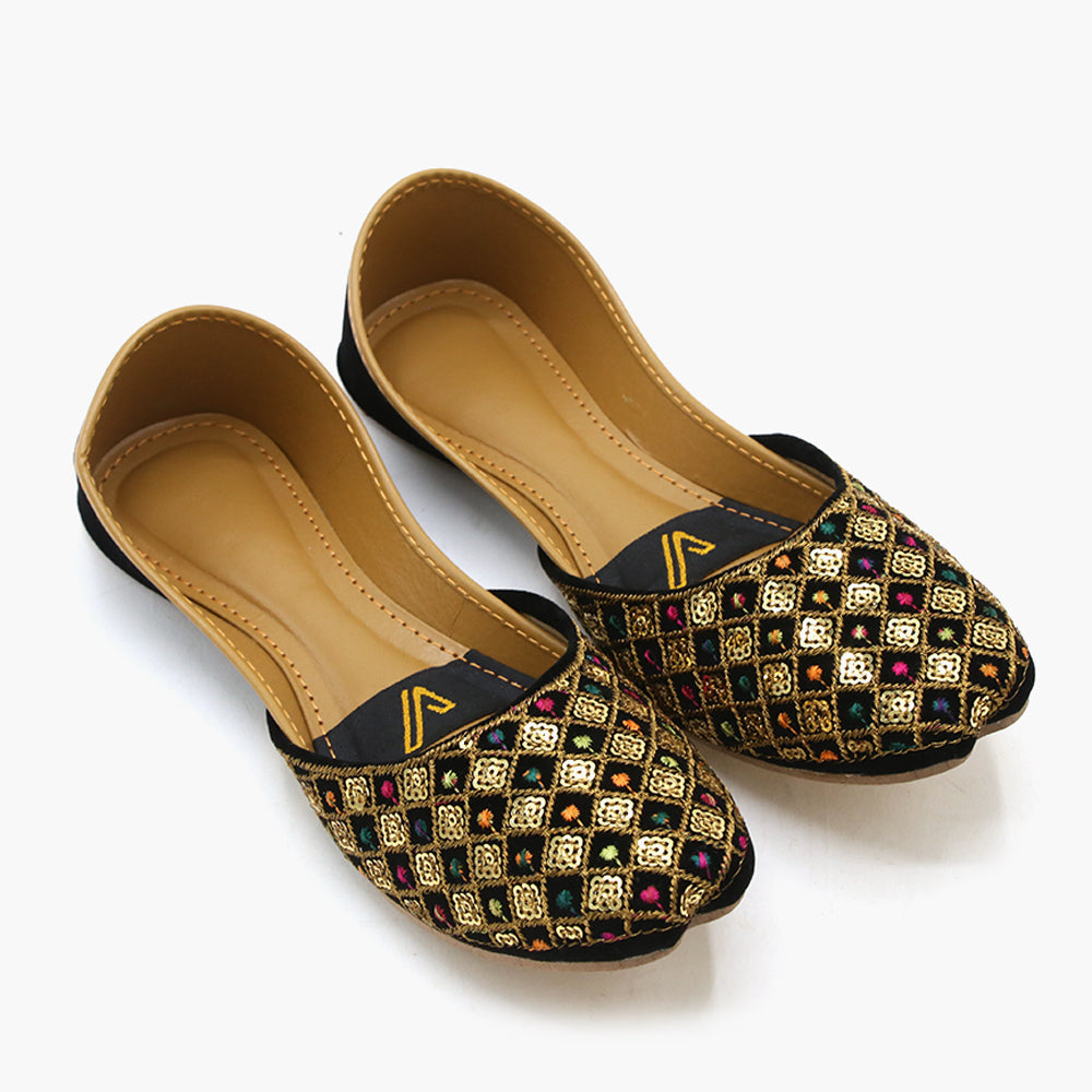 Women's Khussa - Black, Women Khussa, Chase Value, Chase Value