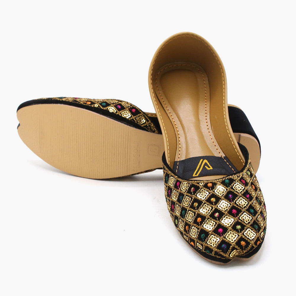 Women's Khussa - Black, Women Khussa, Chase Value, Chase Value